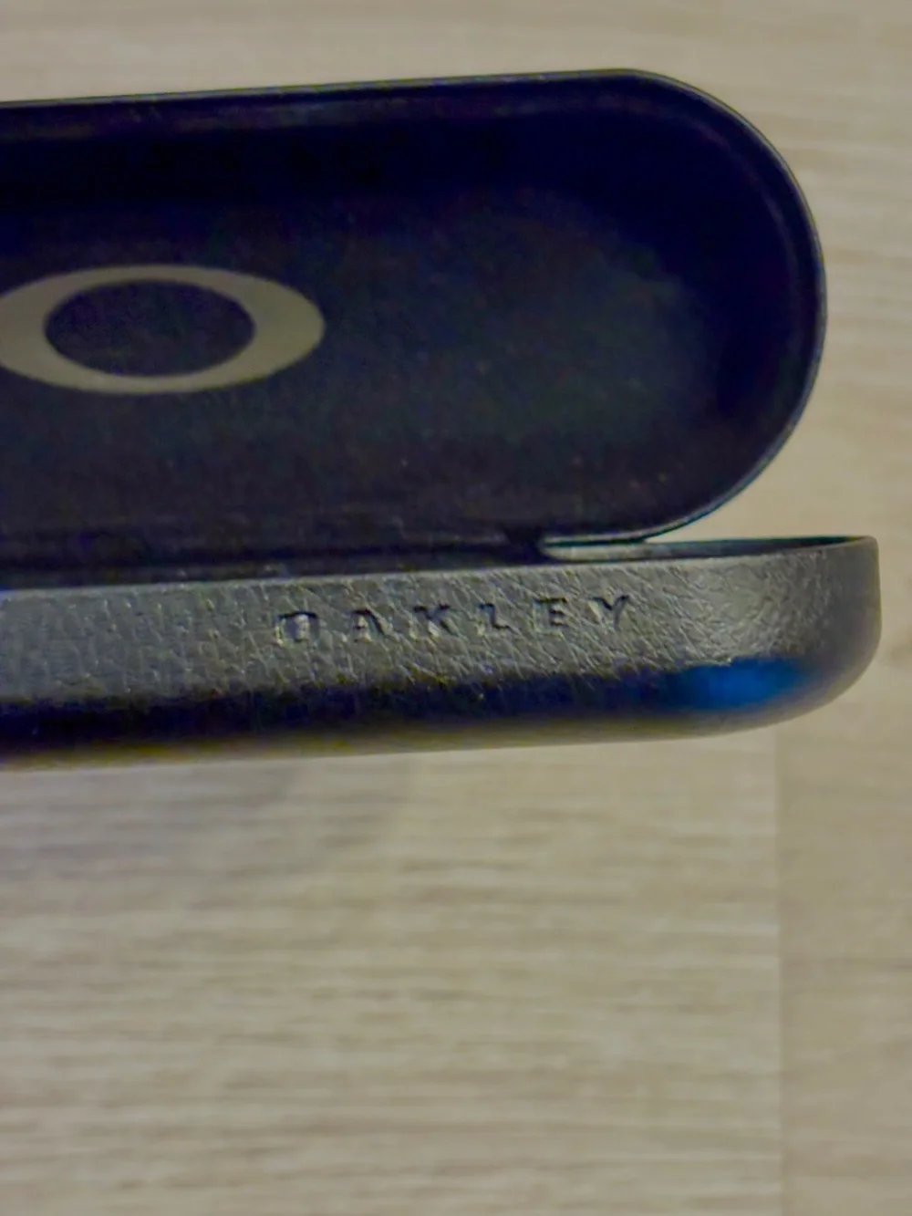 Oakley Glasses Hard Clamshell Case Black Faux Leather Sunglasses Eyeglasses Read